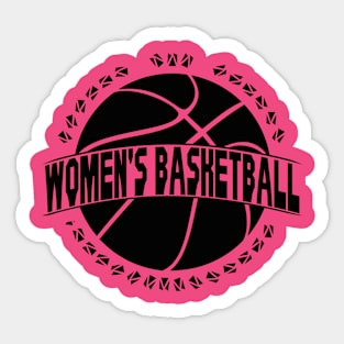 women's basketball || Black Sticker